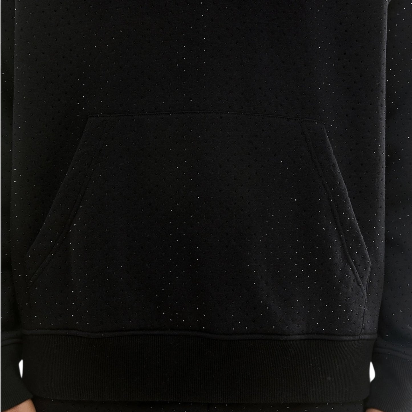 Dapidorae Black Rhinestone Sweatsuit