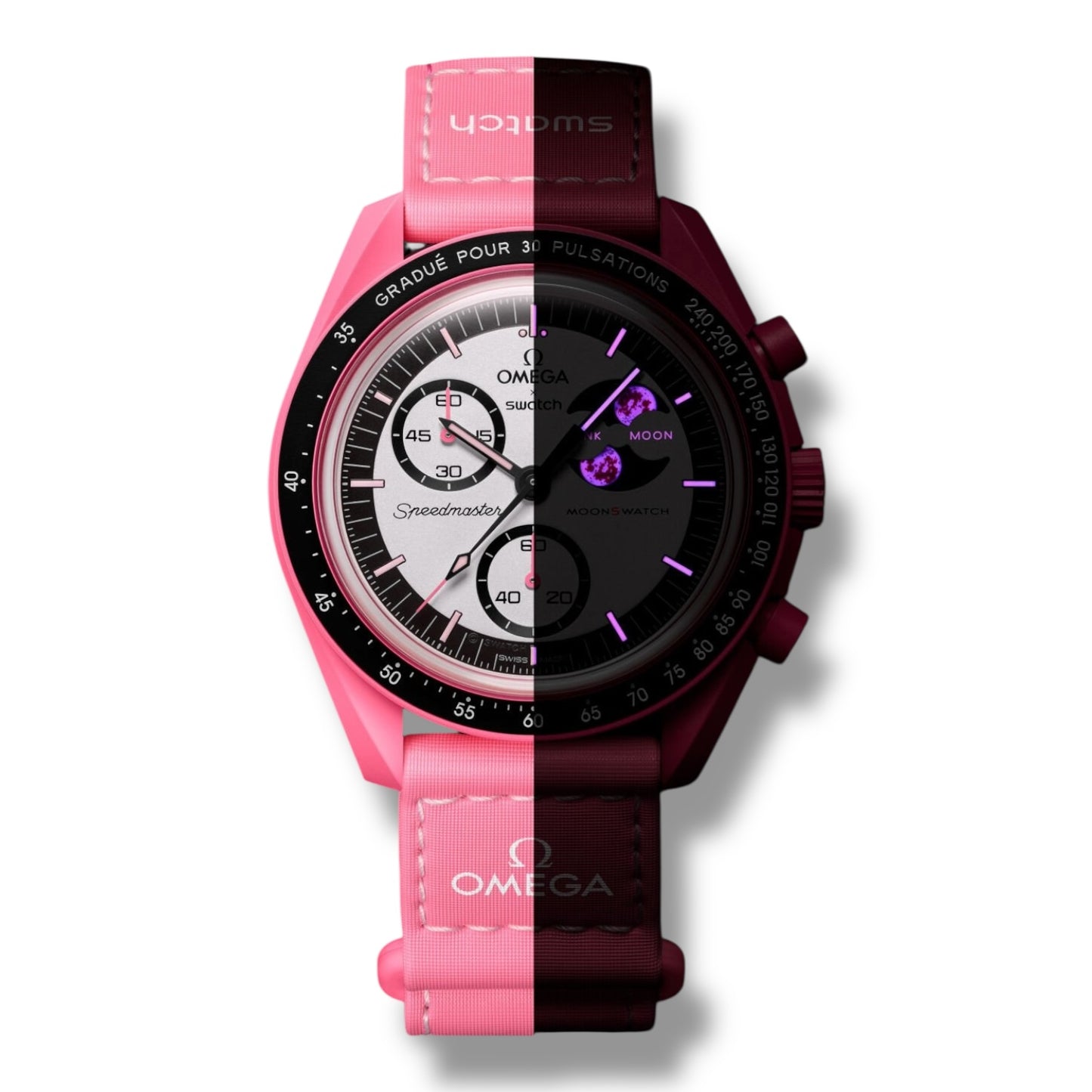 Swatch x Omega Bioceramic Moonswatch Mission to the Pink Moon