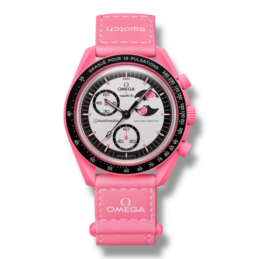 Swatch x Omega Bioceramic Moonswatch Mission to the Pink Moon