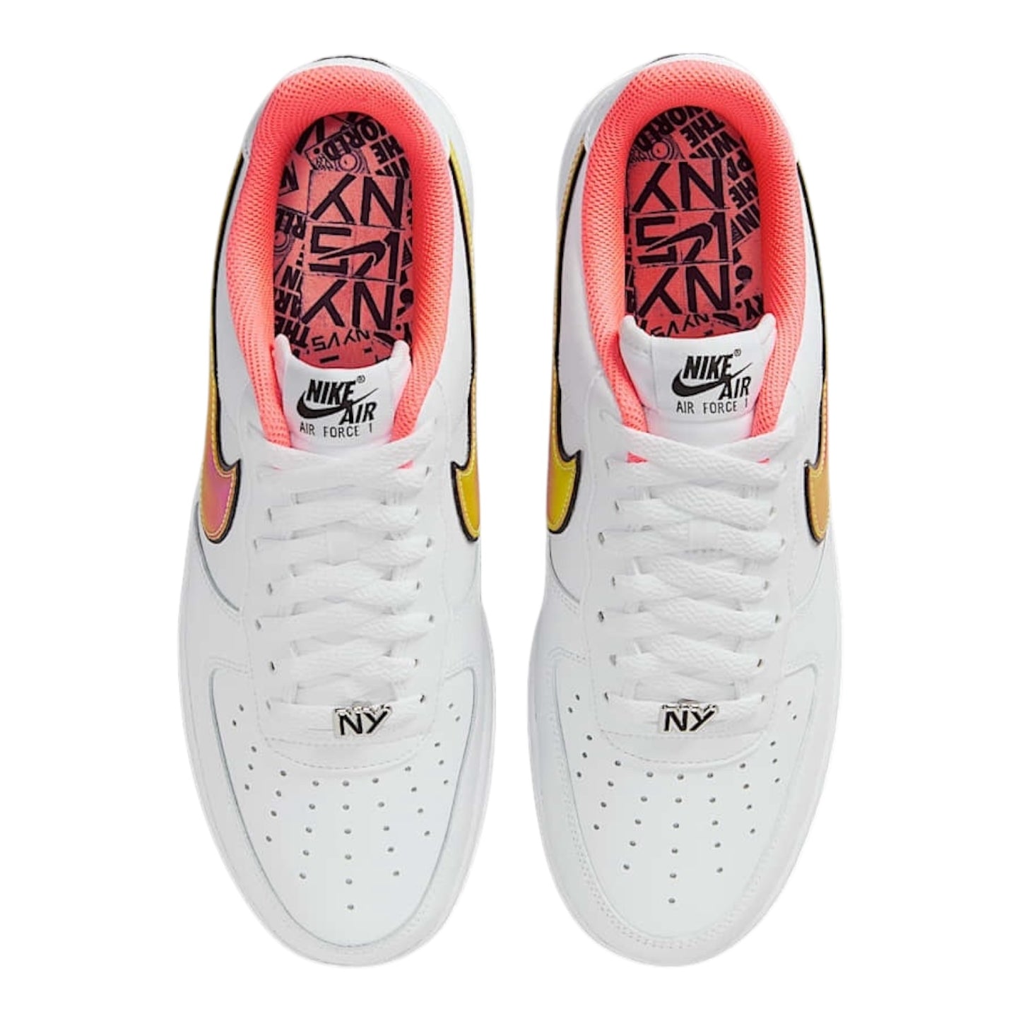 Nike Air Force 1 '07 NY vs. NY White Crimson Pulse